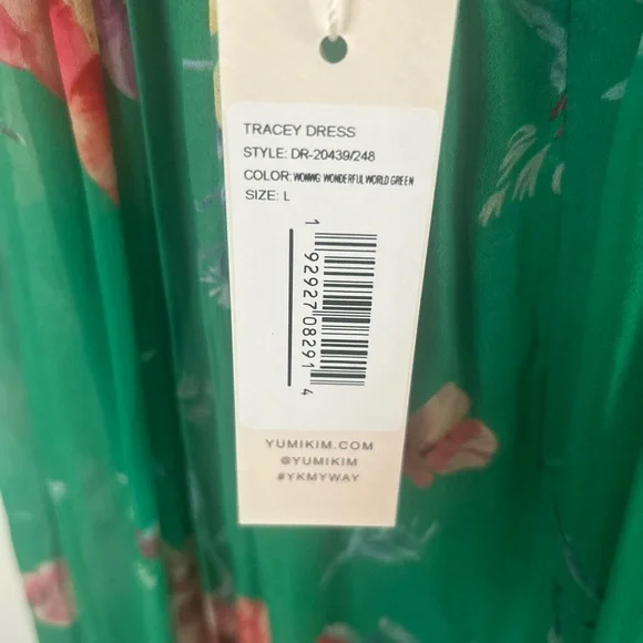 Yumi Kim Green Ruffled Wrap Maxi Dress - Picture 10 of 11